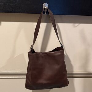 Vintage 2000 Coach Seaton Large Hobo • Dark Brown Leather • C0D-9406